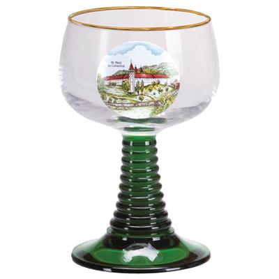 Römer Weinglas 0,2L m. Goldrand