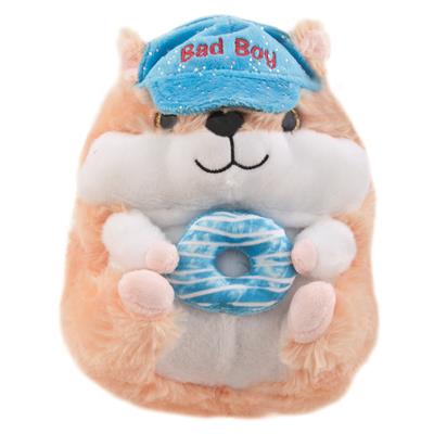 Plüsch Hamster mit Kappe, 24cm