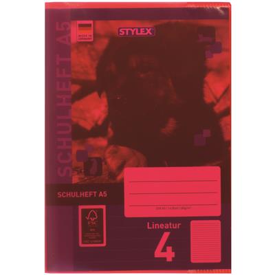 Heftumschläge, DIN A5, farbig transparent, 5er Pack