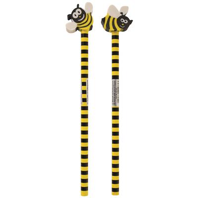Bleistifte mit Topper, Bee Happy