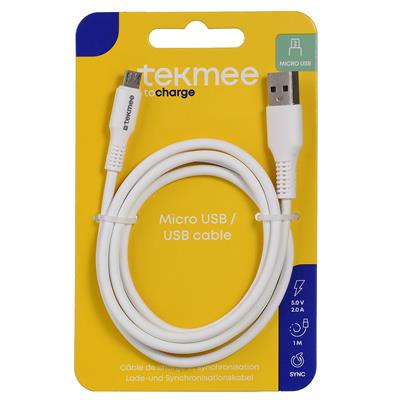 TEKMEE Ladekabel 1m Micro USB / USB