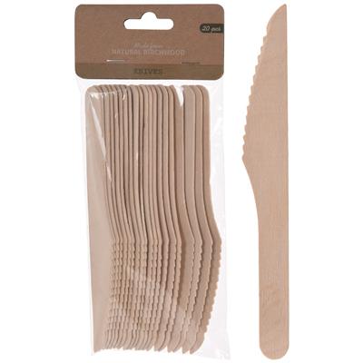 Messer Holz, 16cm - 20er Set