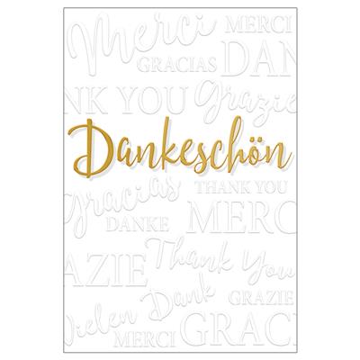 Bil. Danke Schriftkarte