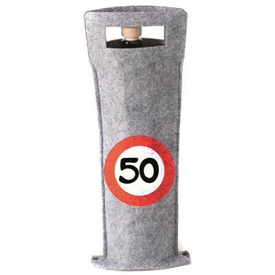 Filz-Flaschentasche "50" 41cm