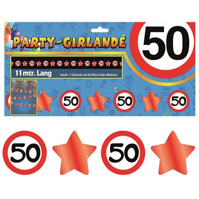 Party-Sternen-Girlande "50"