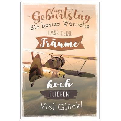 Bil. Geburtstag Flugzeug