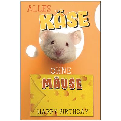 Bil. Geburtstag Geldkarte Alles Käse