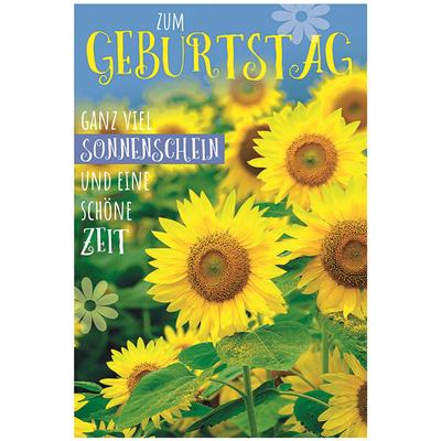 Bil. Geburtstag Sonnenblumenfeld