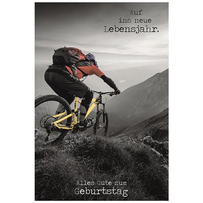 Bil. Geburtstag Downhill Rad