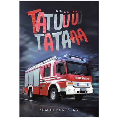 Bil. Geburtstag Feuerwehrauto