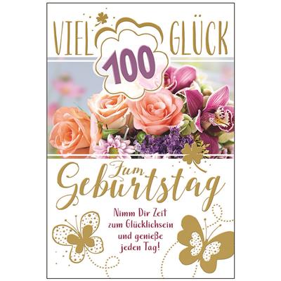 Bil. Geburtstag 100 Blumenstrauß