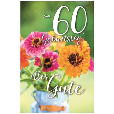 Bil. Geburtstag 60 Blumen