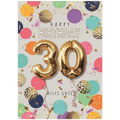 Bil. Geburtstag 30 Luftballons