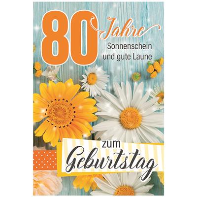 Bil. Geburtstag 80 Margeriten