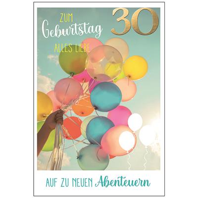 Bil. Geburtstag 30 Luftballons