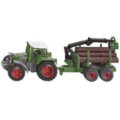 SIKU 1645 Traktor mit Forstanhänger