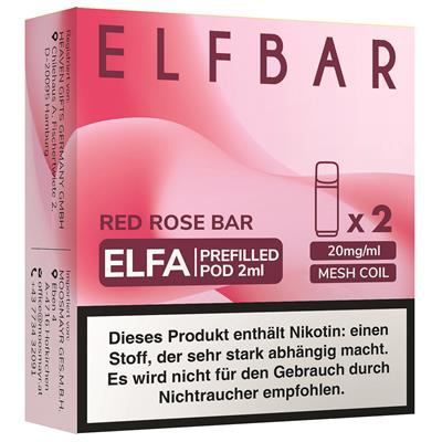 ELFA Pods Red Rose Bar, 20mg 2er