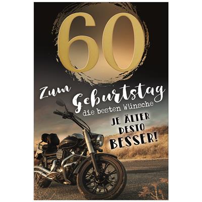 Bil. Geburtstag 60 Motorrad
