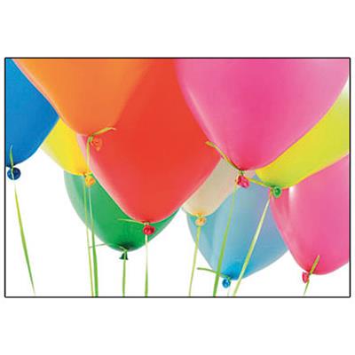 Midikärtchen Blanko Luftballons