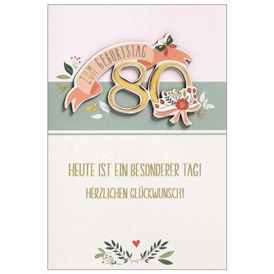 Bil. Feelings Collection Geburtstag 80