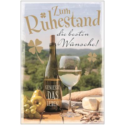 Bil. Ruhestand Wein