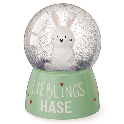 Glitzerkugel Hase