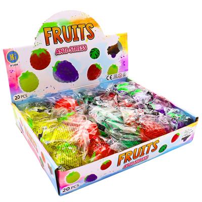 Antistress Frucht, 7cm 5-fach sort.