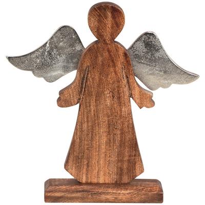 Holz-Engel auf Sockel 30,5cm