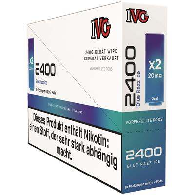 IVG 2400 Pods, 2x2ml - Blue Razz Ice