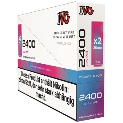 IVG 2400 Pods, 2x2ml - Juicy Red