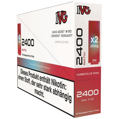 IVG 2400 Pods, 2x2ml - Red Fizz