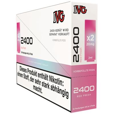IVG 2400 Pods, 2x2ml - Red Fresh