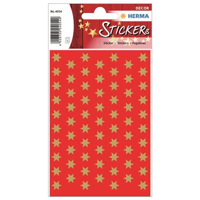 Sticker Decor Sterne gold 8mm, 3 BL