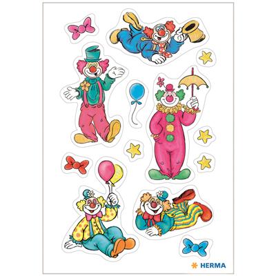 Sticker Decor Clown beglimmert, 2 BL