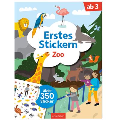 Erstes Stickern: Zoo