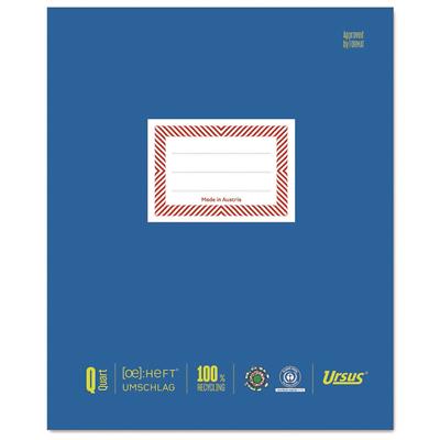 URSUS Papier Heftumschlag Quart, blau