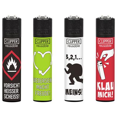 Feuerzeug CLIPPER Heisser Scheiss