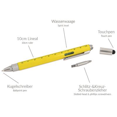 Werkzeug-Kugelschreiber m. 5 Tools