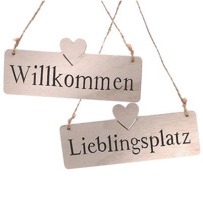 Schild "Willkommen/Lieblingsplatz" 12cm