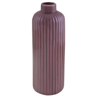 Vase violett/rosa glasiert 14,5cm