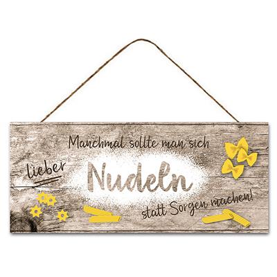 Schild "Nudeln-Sorgen" 30,5cm
