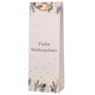 Geschenktasche "Weihnachten" Flasche