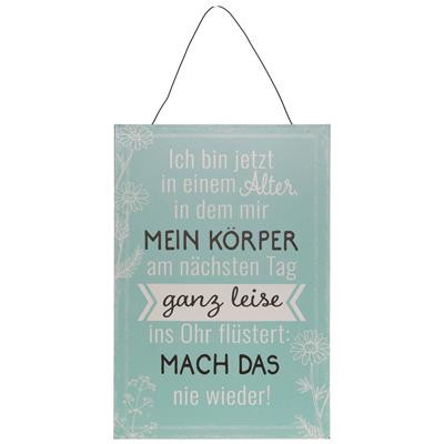 Schild "Mein Körper" 22x32cm