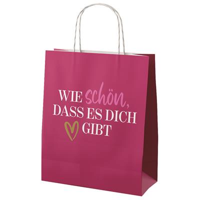 Geschenktüte Schön, dass Herz, 20x9H24