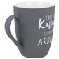 Soft-Touch Tasse "Erst der Kaffee, ..."