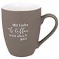 Soft-Touch Tasse "Mit Liebe & Kaffee"