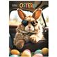 Bil. Ostern Hase mit Sonnenbrille