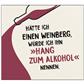 Aufstellbuch "Nur ein offener Wein..."