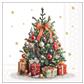 Servietten 20er Decorated Christmas tree, 33cm