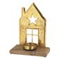Kerzenhalter "Haus" gold 27cm